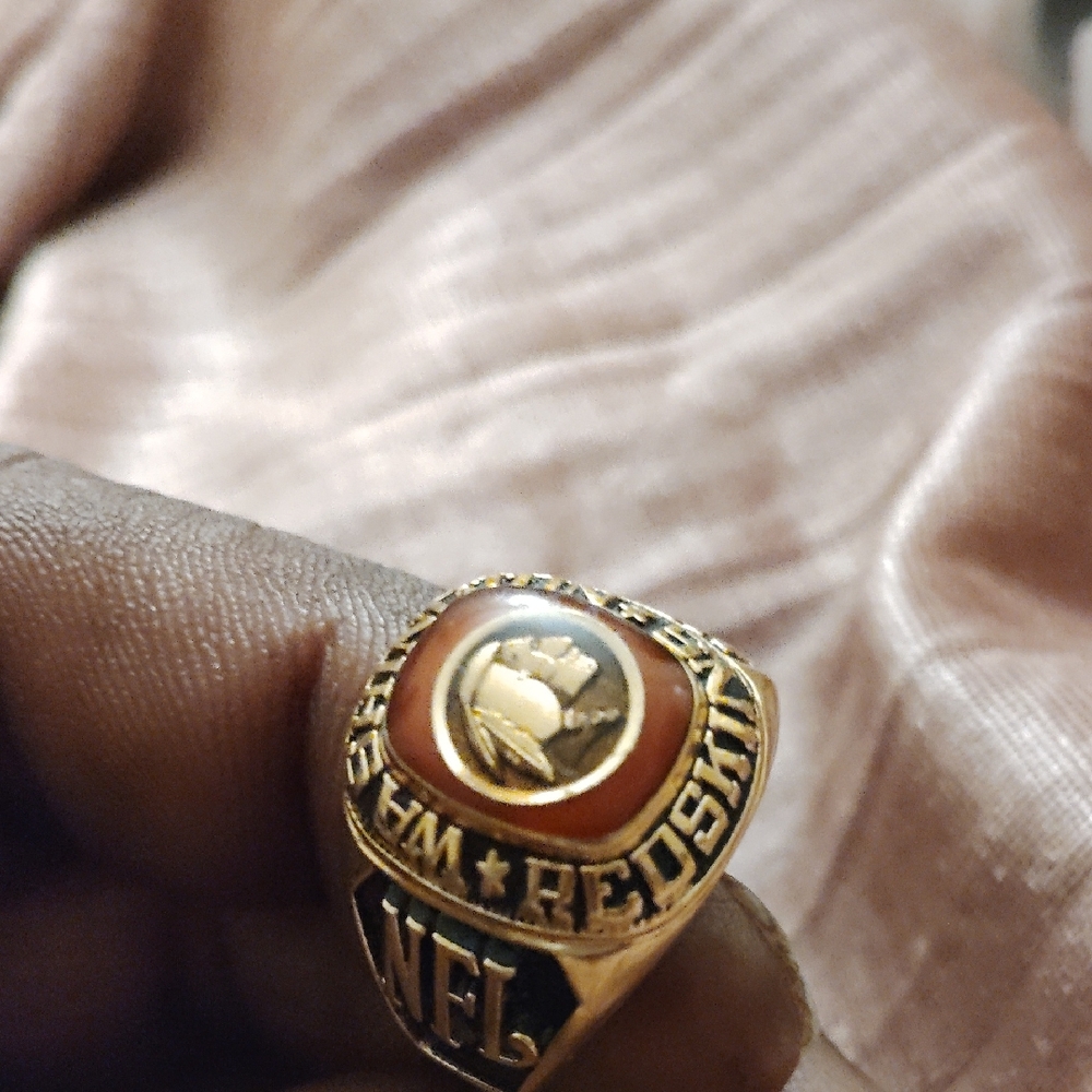 Gold and Red Men's Championship Ring